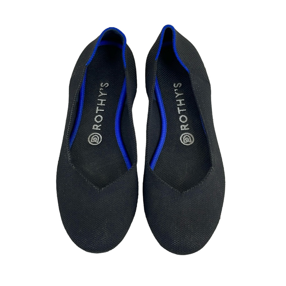 Rothy's Black and Blue Flats
